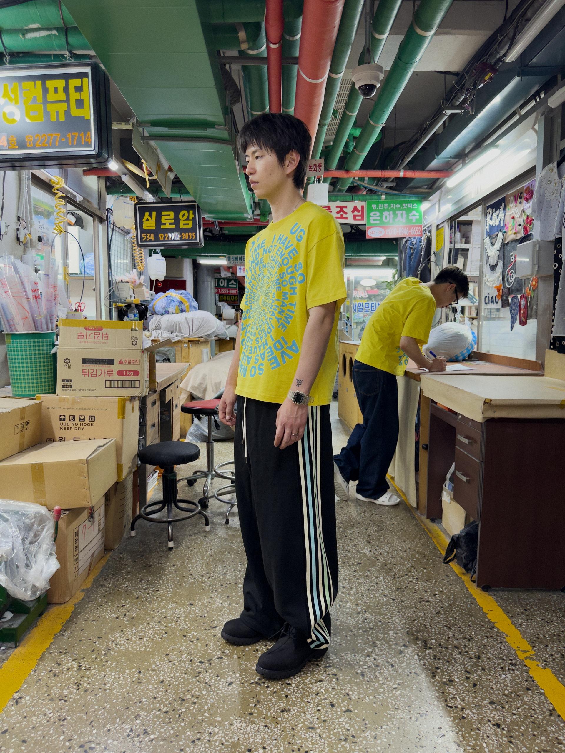 Rainbow Binding Sweatpants (BLACK)