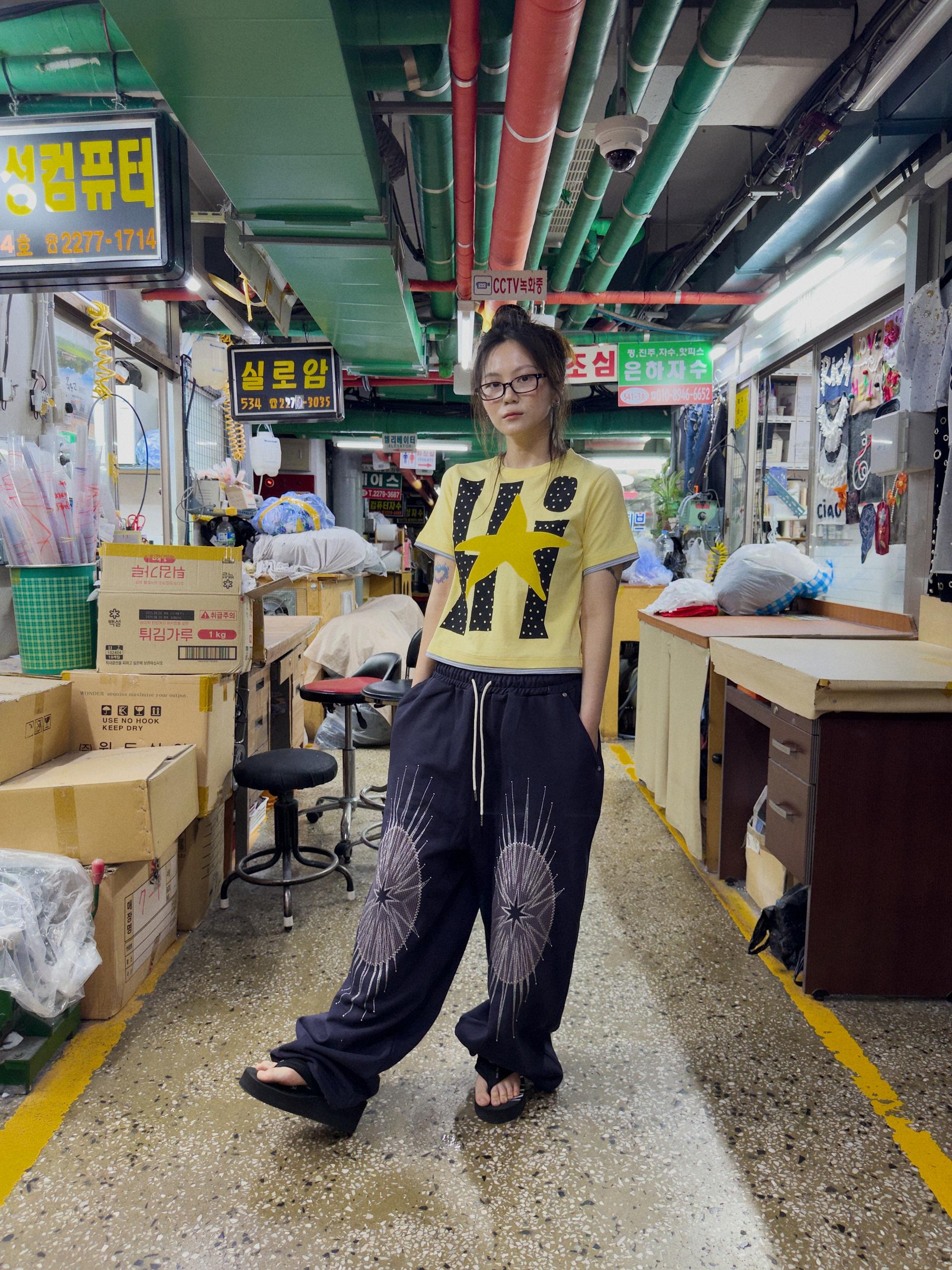 Hi Stripe Layered Tee (YELLOW)
