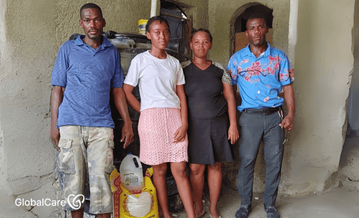 긴급 식량을 지원받은 가정