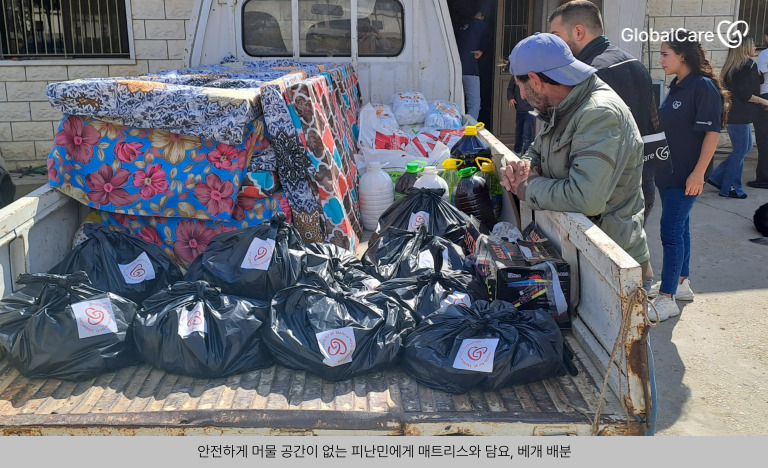 레바논 폭격 피난민 긴급구호 보고