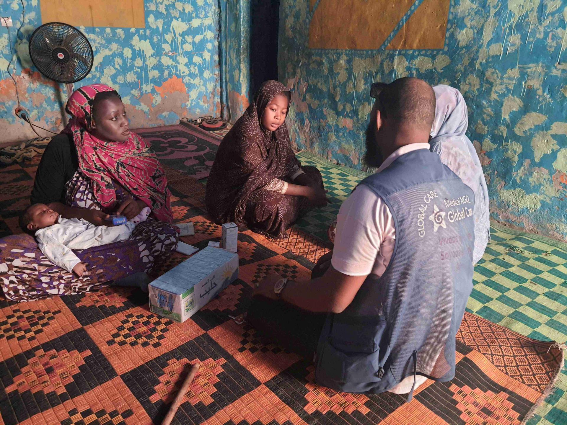 식량 배분 가정방문