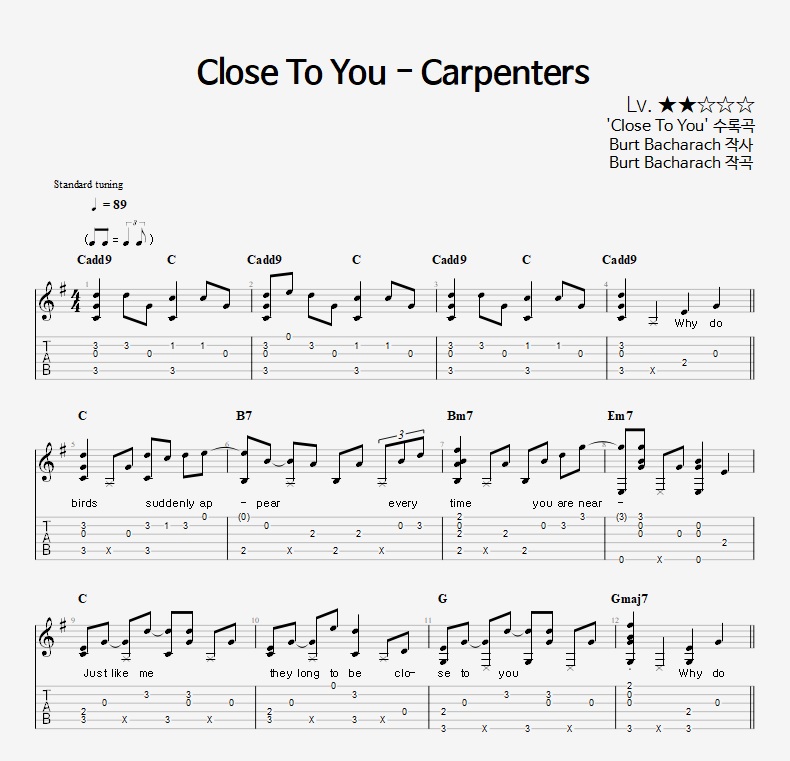 Close To You - Carpenters
