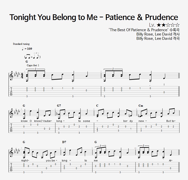 Tonight You Belong to Me - Patience & Prudence