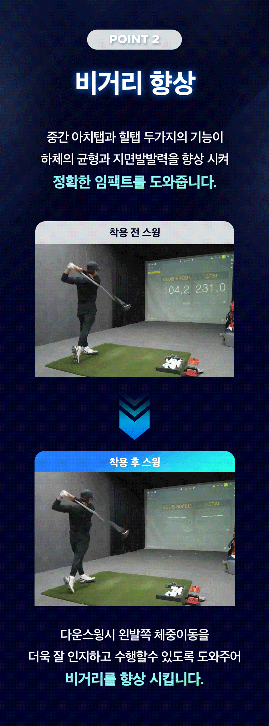 비거리 골프인솔 효과 없을 시 환불 홍인규 골프깔창 기능성깔창 아치 런닝