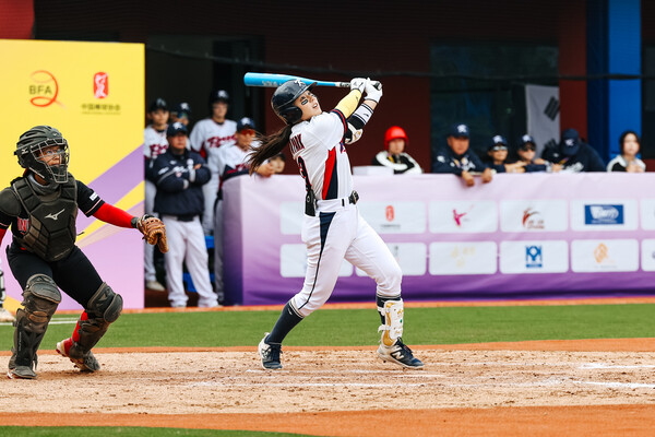 3번타자 박주아가 3타수 3안타 4타점 맹활약했다. (사진=BFA)