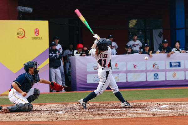 이유진이 타율 0.444, OPS 1.100을 기록했지만, 팀 패배로 빛이 바랬다. (사진=BFA)