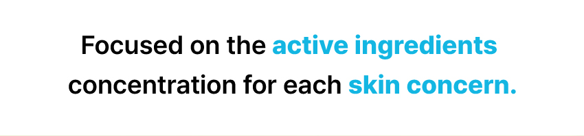 focused on the active ingredients