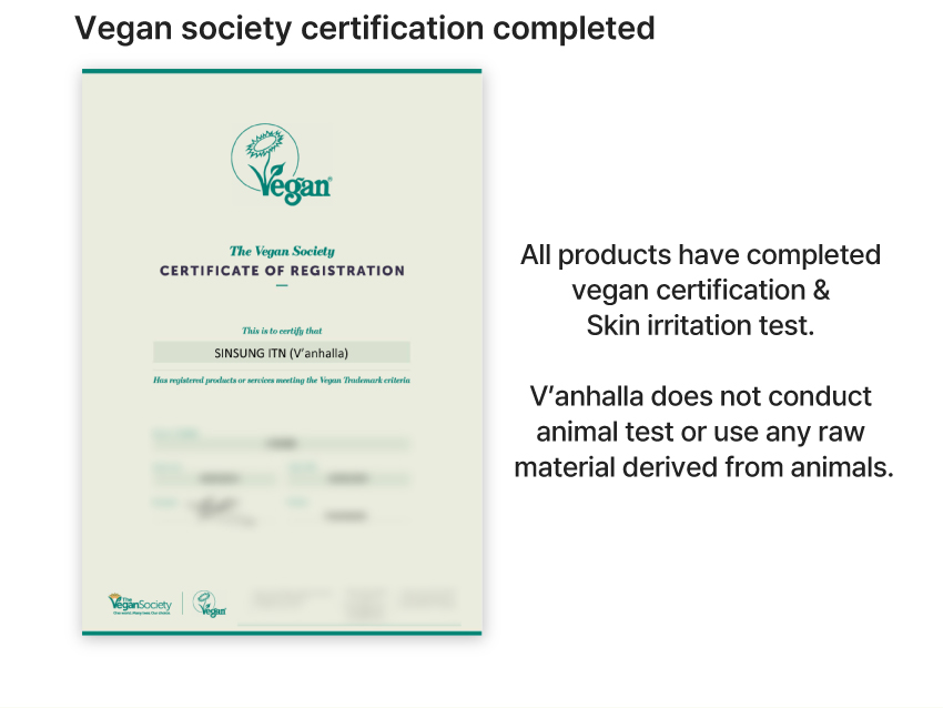 vegan society certification completed