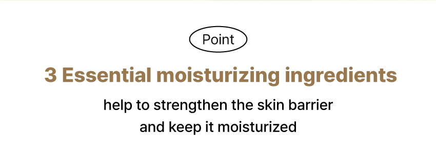 Point 2: 3 essential moisturizing ingredients