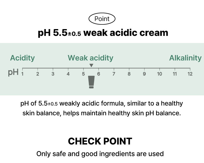pH 5.2±1 weak acidic cream