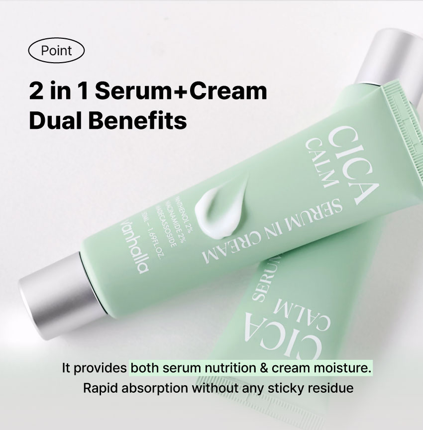 2 in 1 Serum+Cream dual benefits