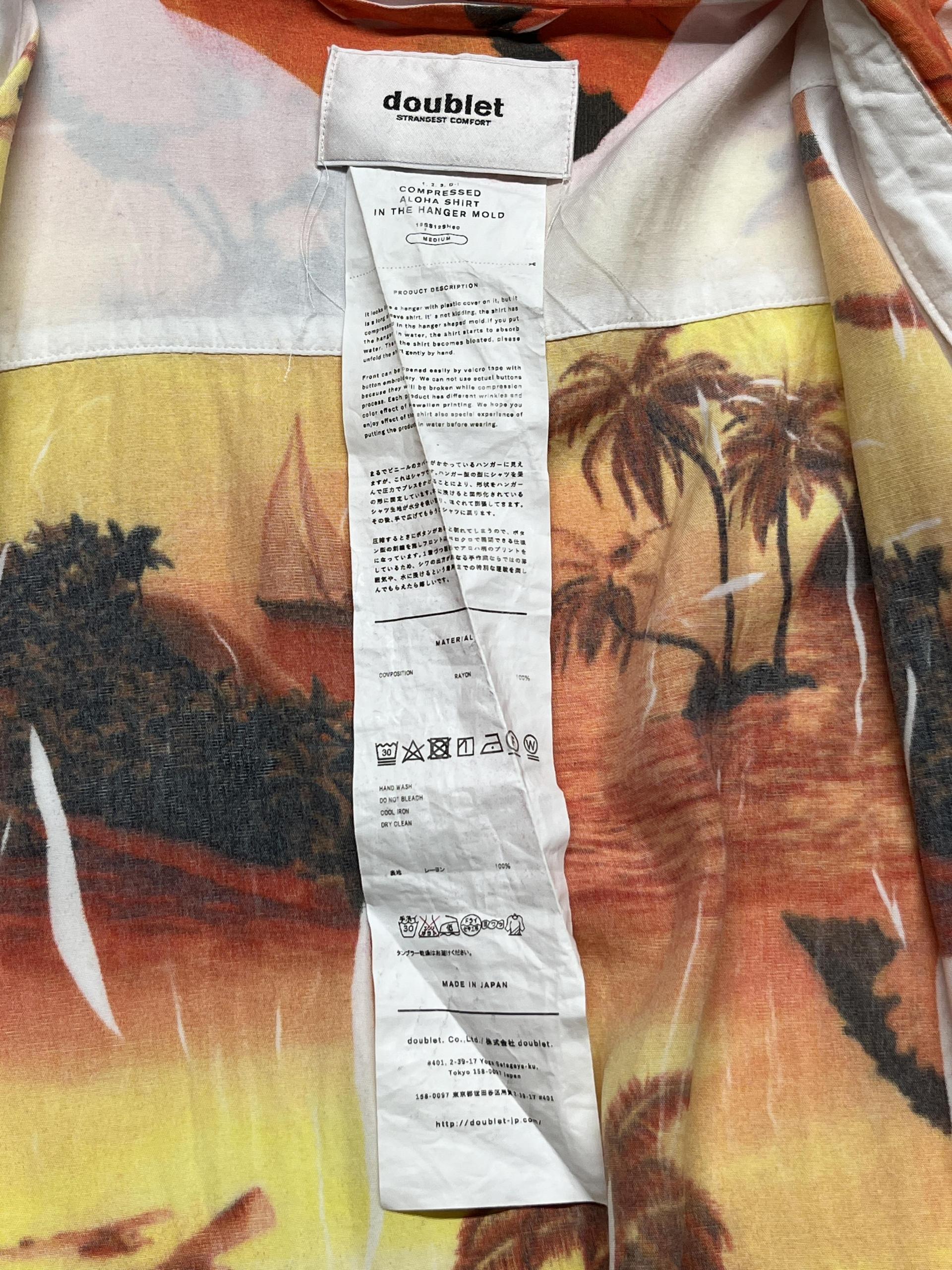 Doublet' 19ss Compressed Aloha Shirt : OSA