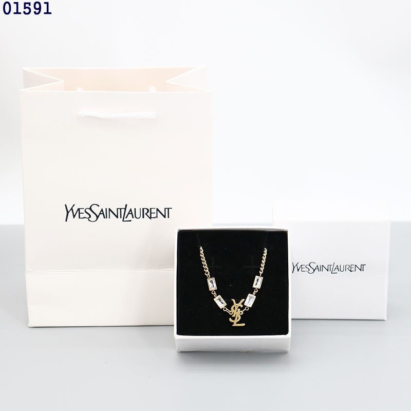 생로랑 YSL 크리스탈 골드 팔찌