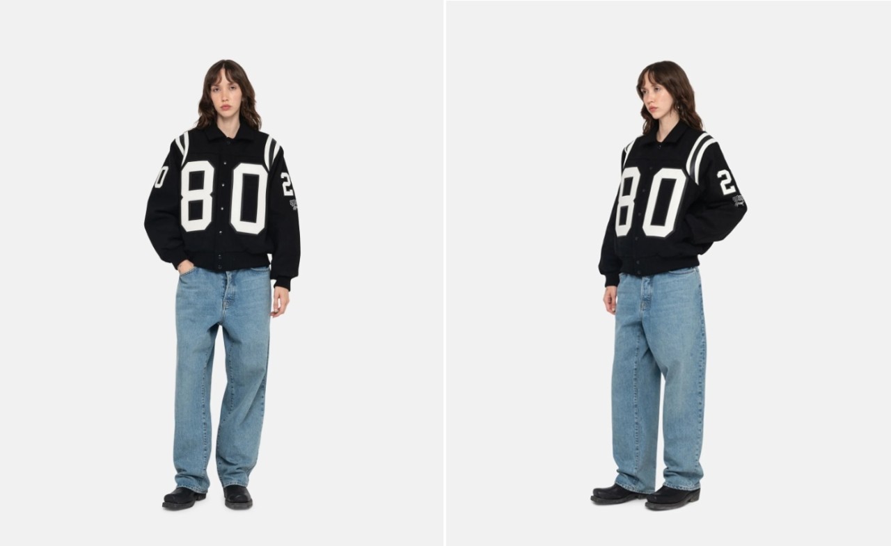 스투시 80바시티 블랙