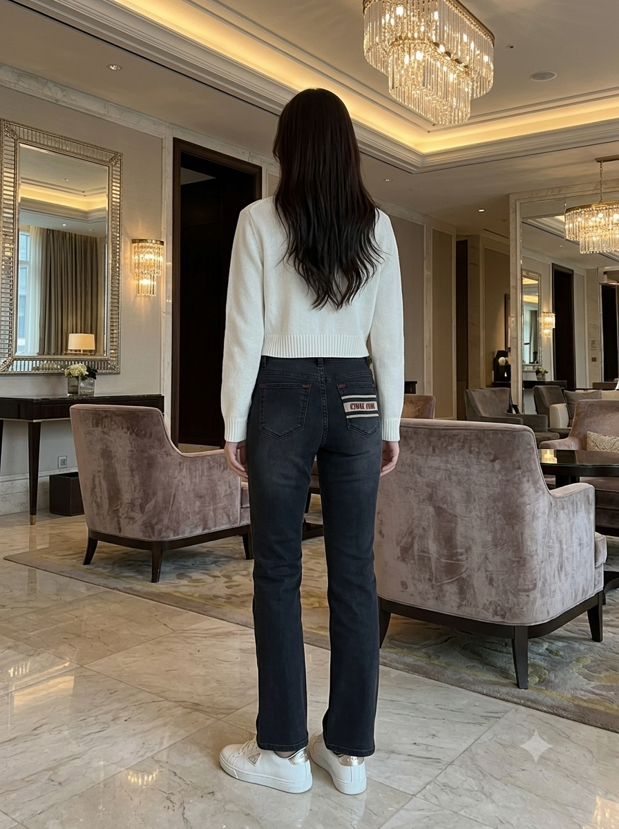 미우미우 부츠컷 청바지