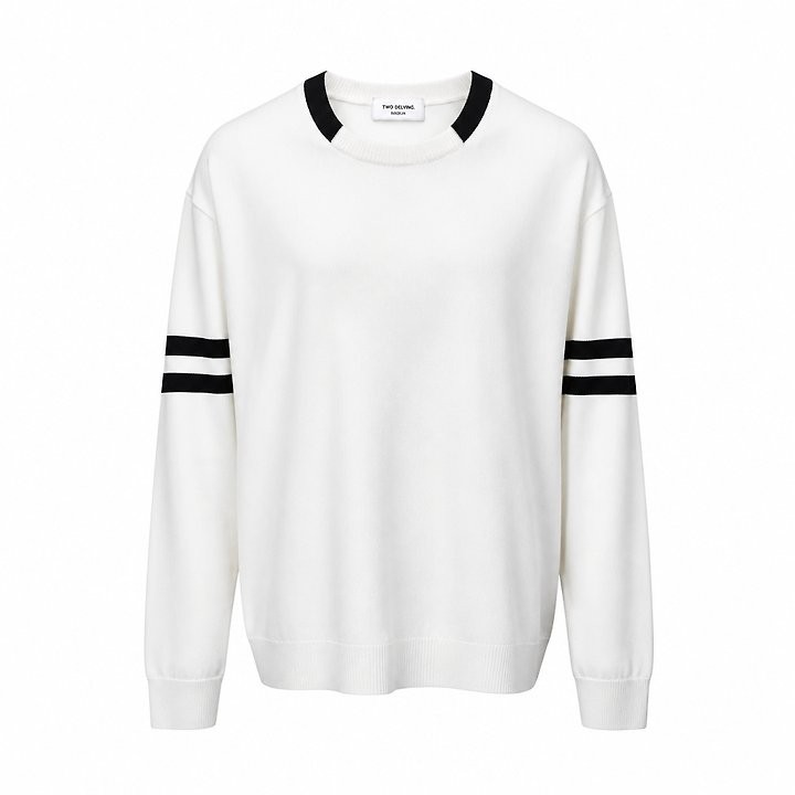 톰브라운 삼선 배색 니트 4color