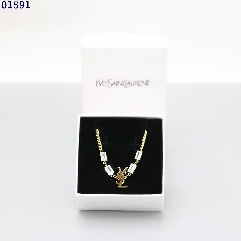 생로랑 YSL 크리스탈 골드 팔찌