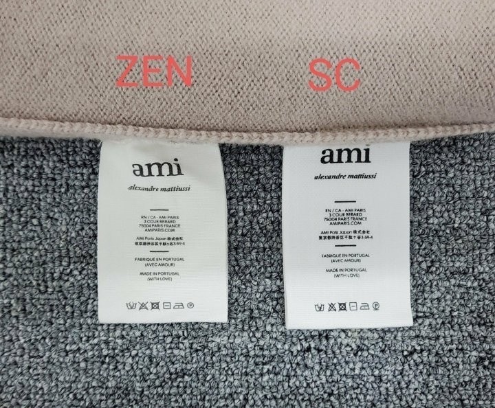 아미 빅하트 로고 울가디건 2color