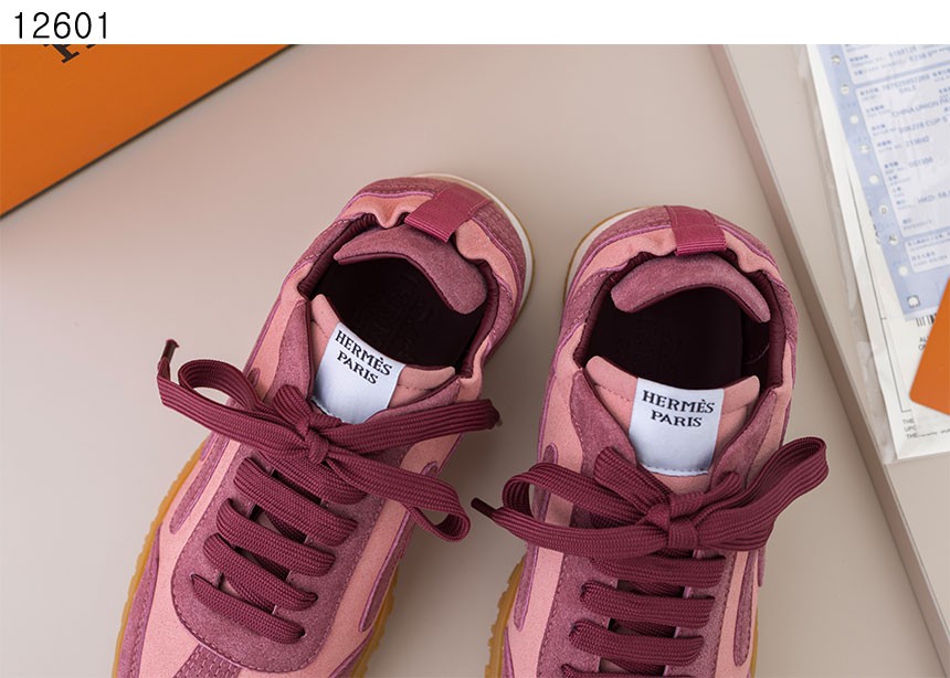 [단순반품ok] 에르메스 Sneakers Jet rose antique rouge sepia