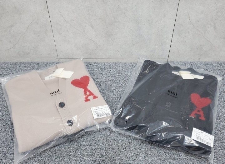 아미 빅하트 로고 울가디건 2color