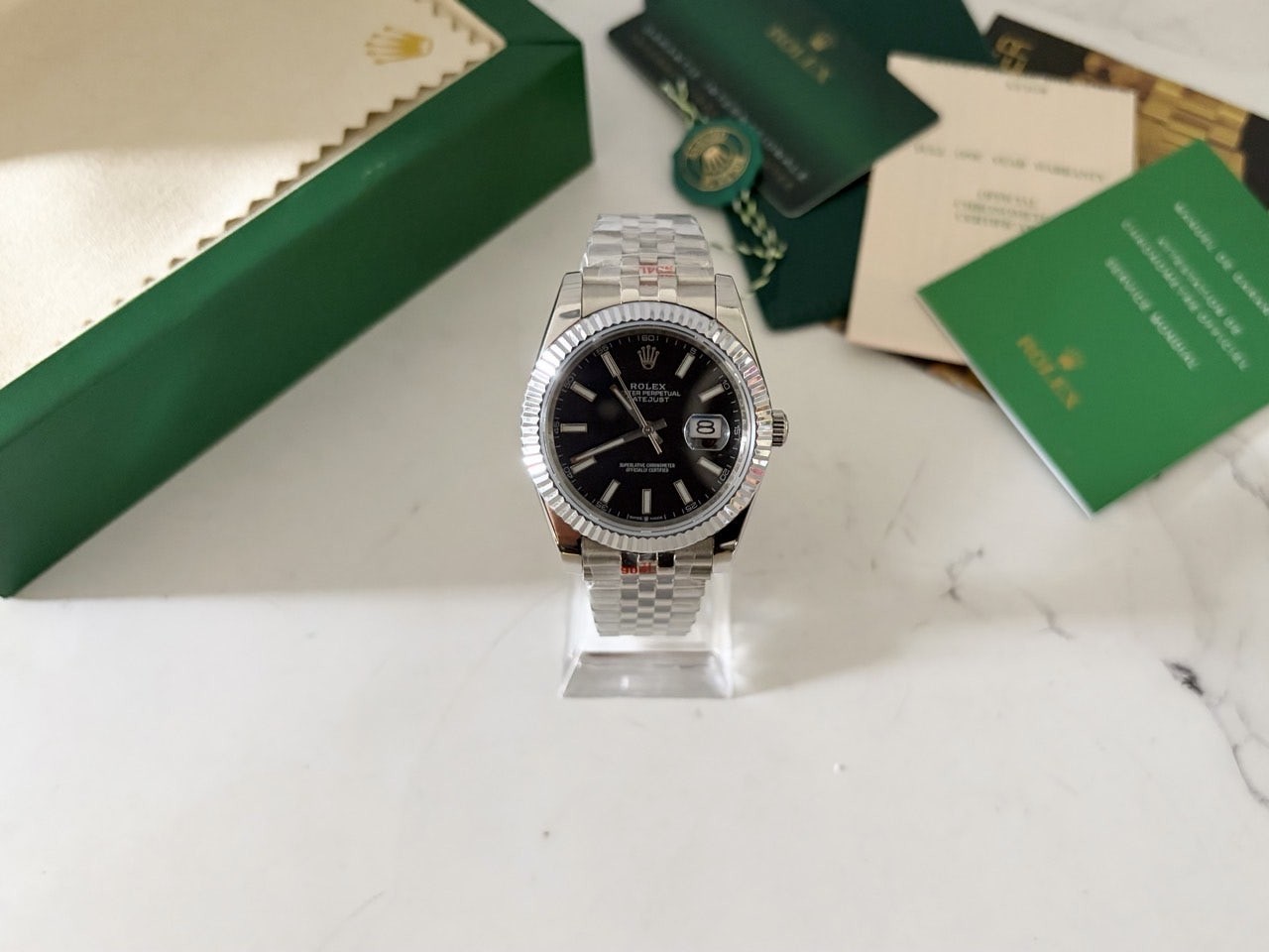 롤렉스 데이트저스트 블랙 41mm