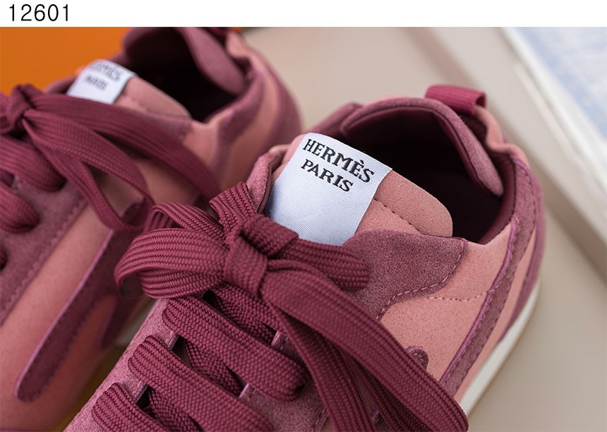 [단순반품ok] 에르메스 Sneakers Jet rose antique rouge sepia