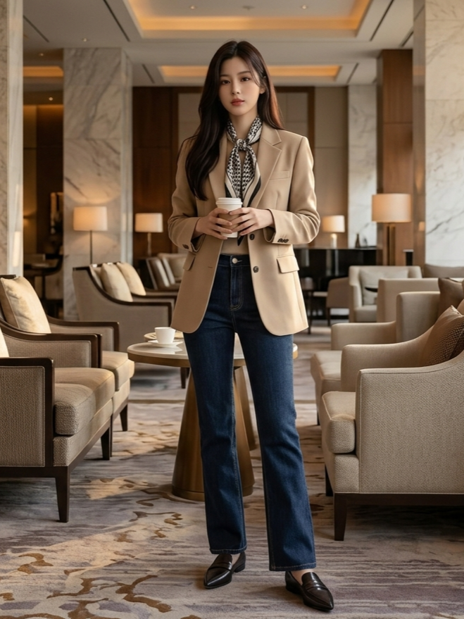 미우미우 부츠컷 청바지