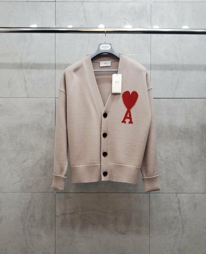 아미 빅하트 로고 울가디건 2color