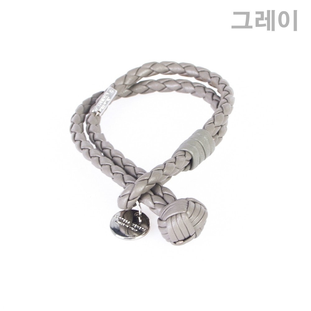 보테가베네타 인트레치아토 나파 더블 가죽 팔찌 5color