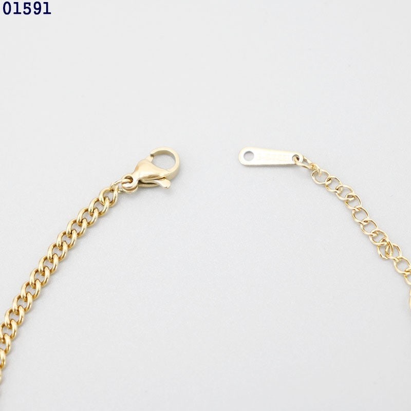 생로랑 YSL 크리스탈 골드 팔찌