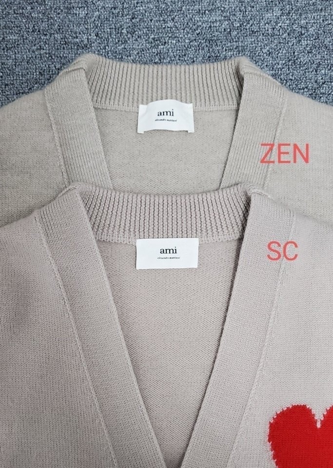 아미 빅하트 로고 울가디건 2color