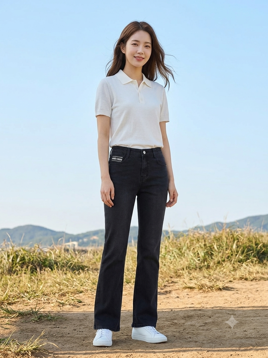 미우미우 부츠컷 청바지