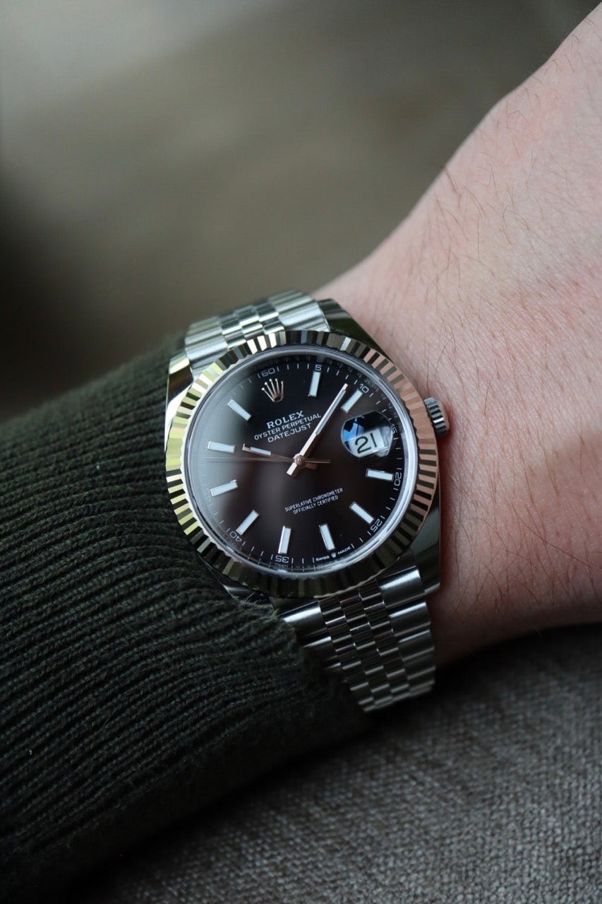 롤렉스 데이트저스트 블랙 41mm
