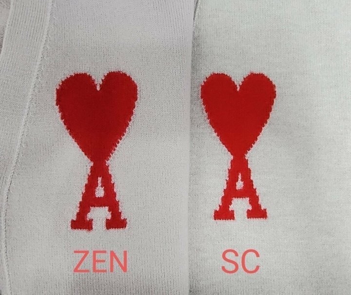 아미 빅하트 로고 울가디건 2color