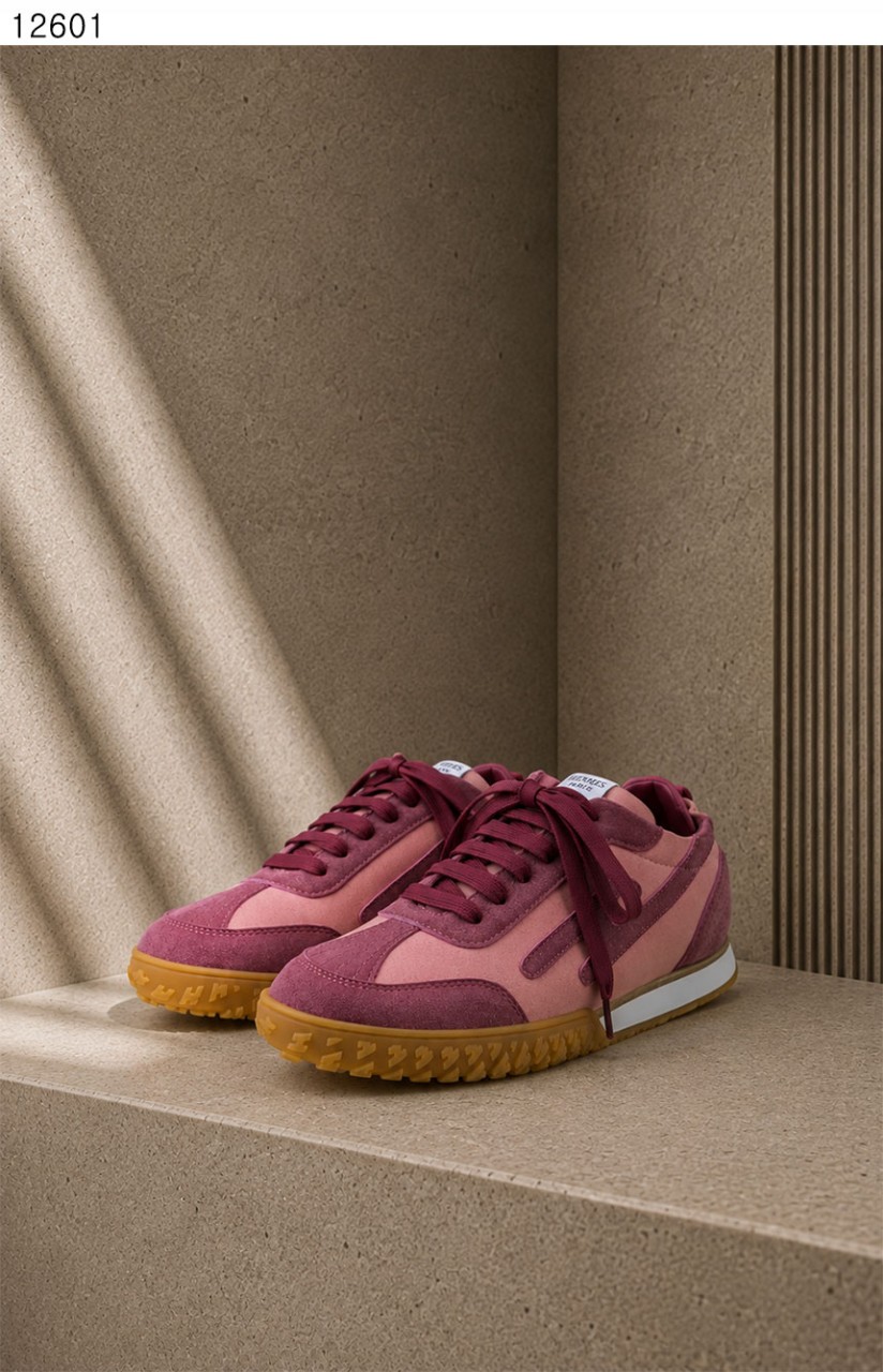 [단순반품ok] 에르메스 Sneakers Jet rose antique rouge sepia