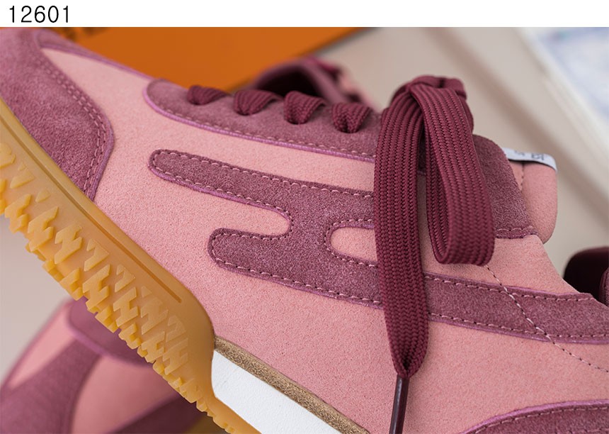 [단순반품ok] 에르메스 Sneakers Jet rose antique rouge sepia