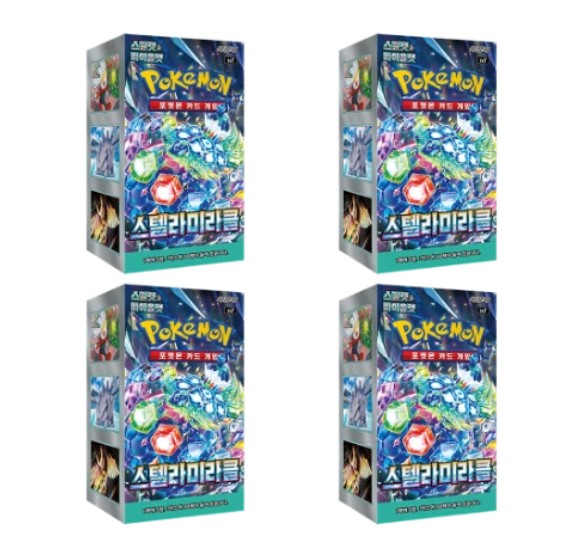 포켓몬 TCG 스칼렛 & 바이올렛 확장팩 스텔라미라클 4박스 (총 120팩)