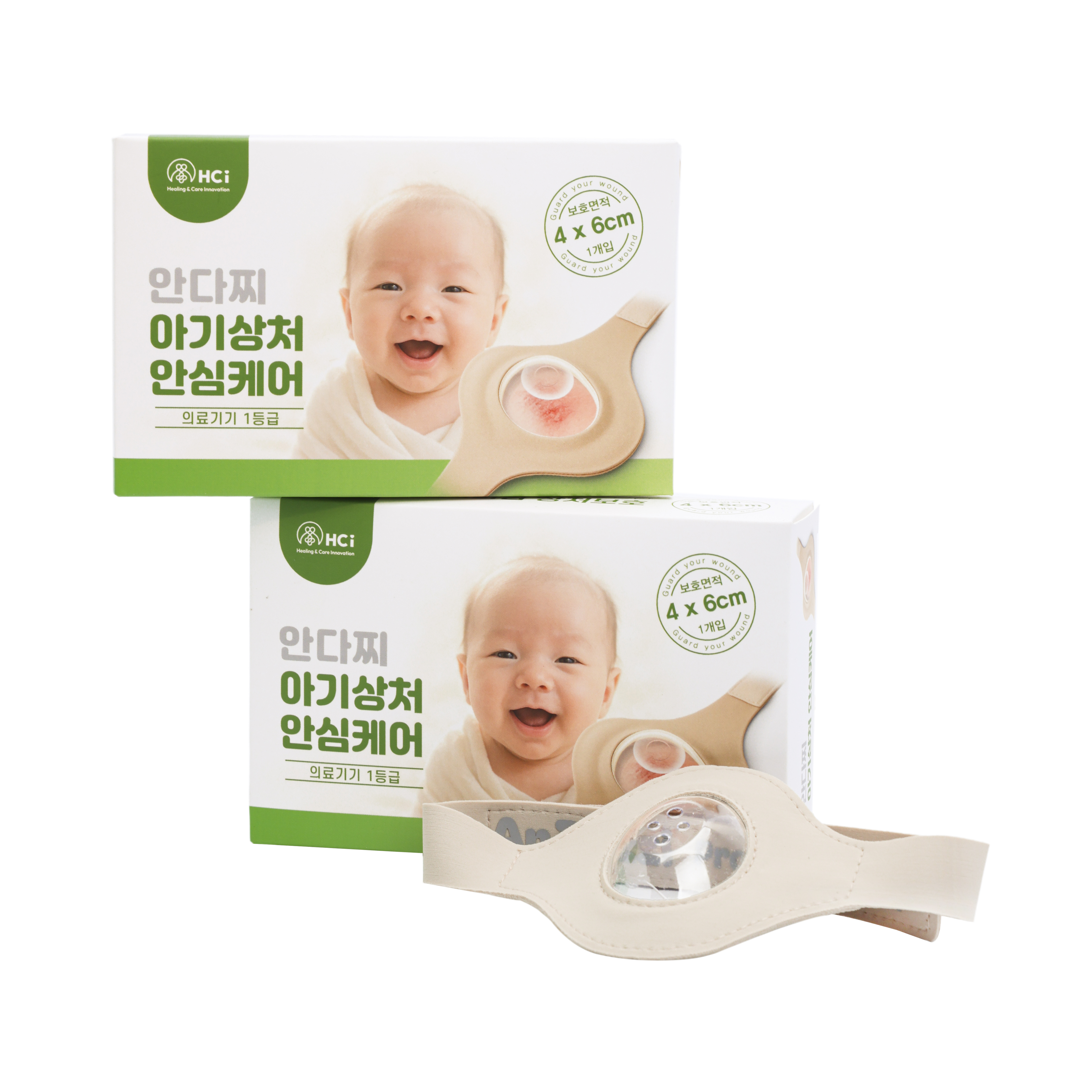 안다찌 아기상처 안심케어 (벨크로형) 신생아용
