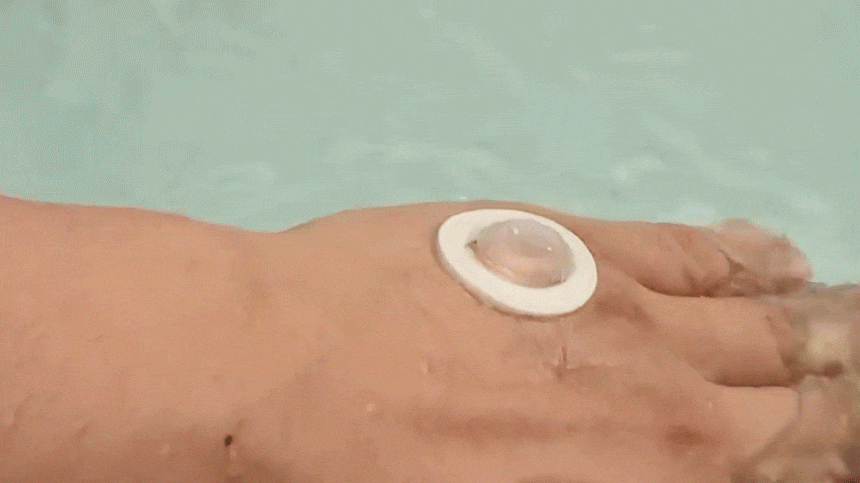 완전 방수 기능 테스트 욕조 담금 예시