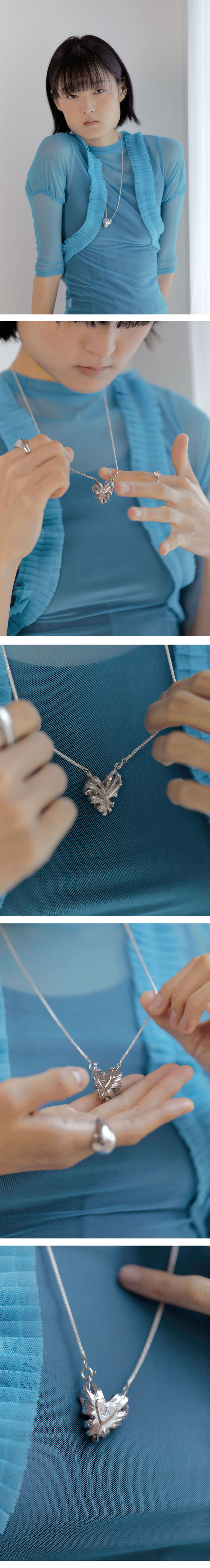 Leafy Heart Necklace