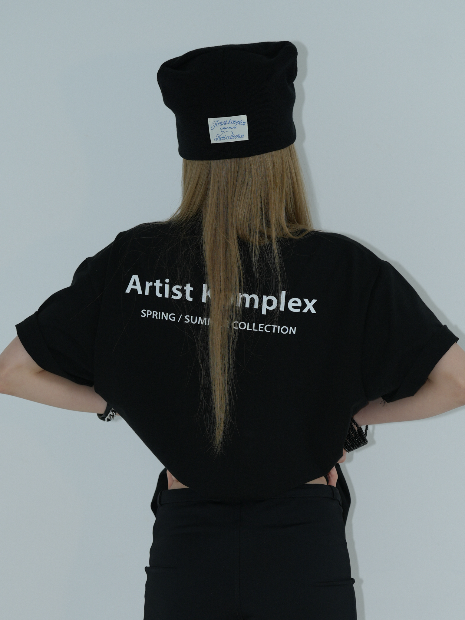 ARTIST TWO-WAY HORN BEANIE (BLACK)
