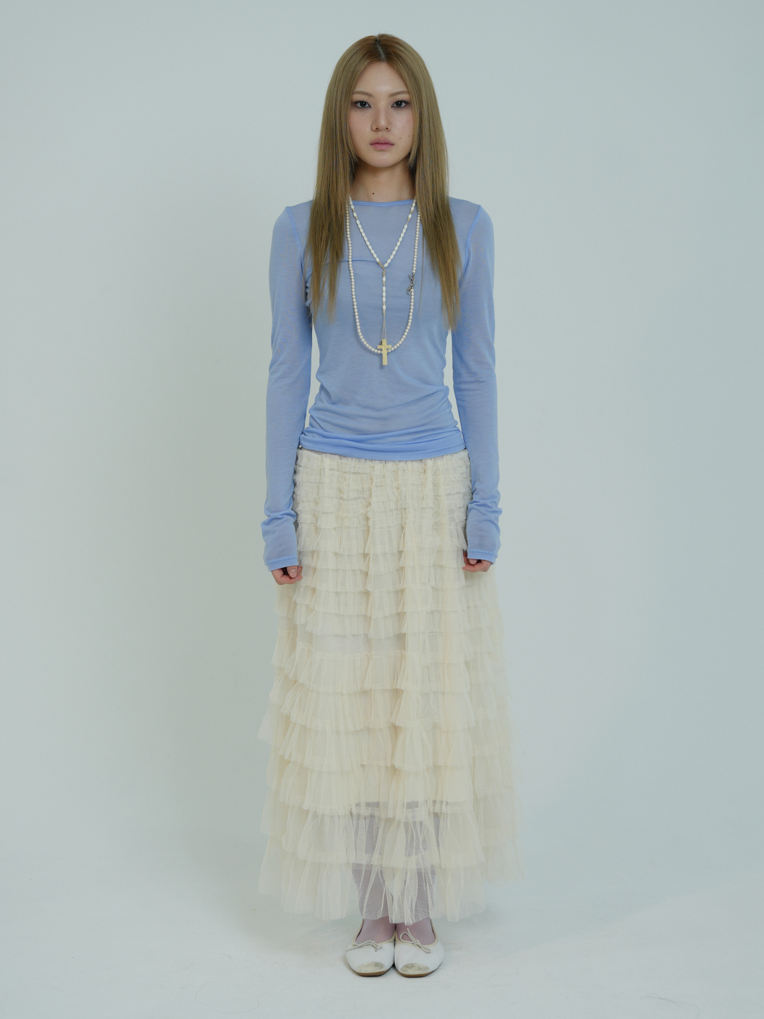 ARTIST TENCEL LONG SLEEVE (BLUE)