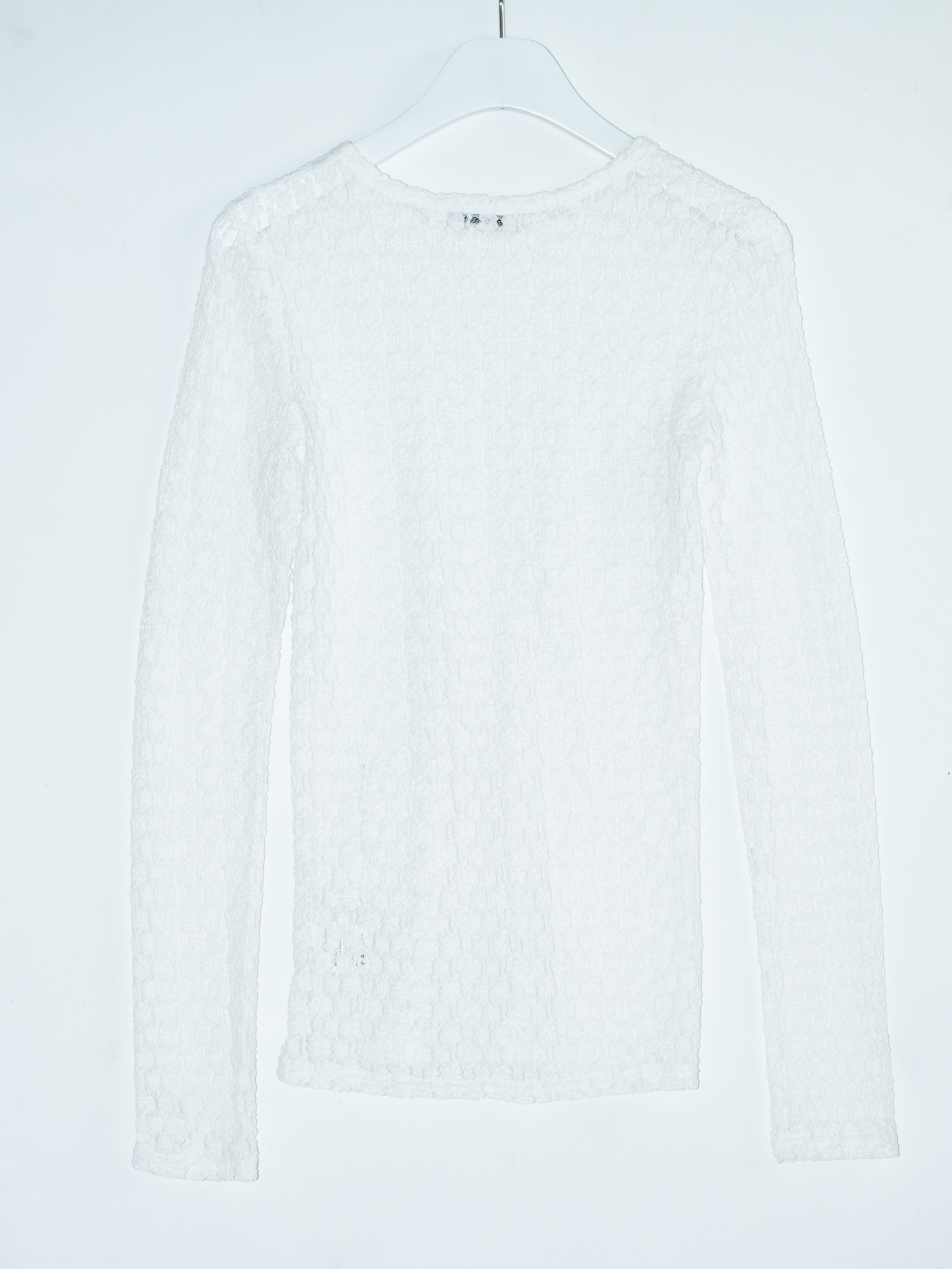 ARTIST FLORAL LACE LONG SLEEVE (WHITE)
