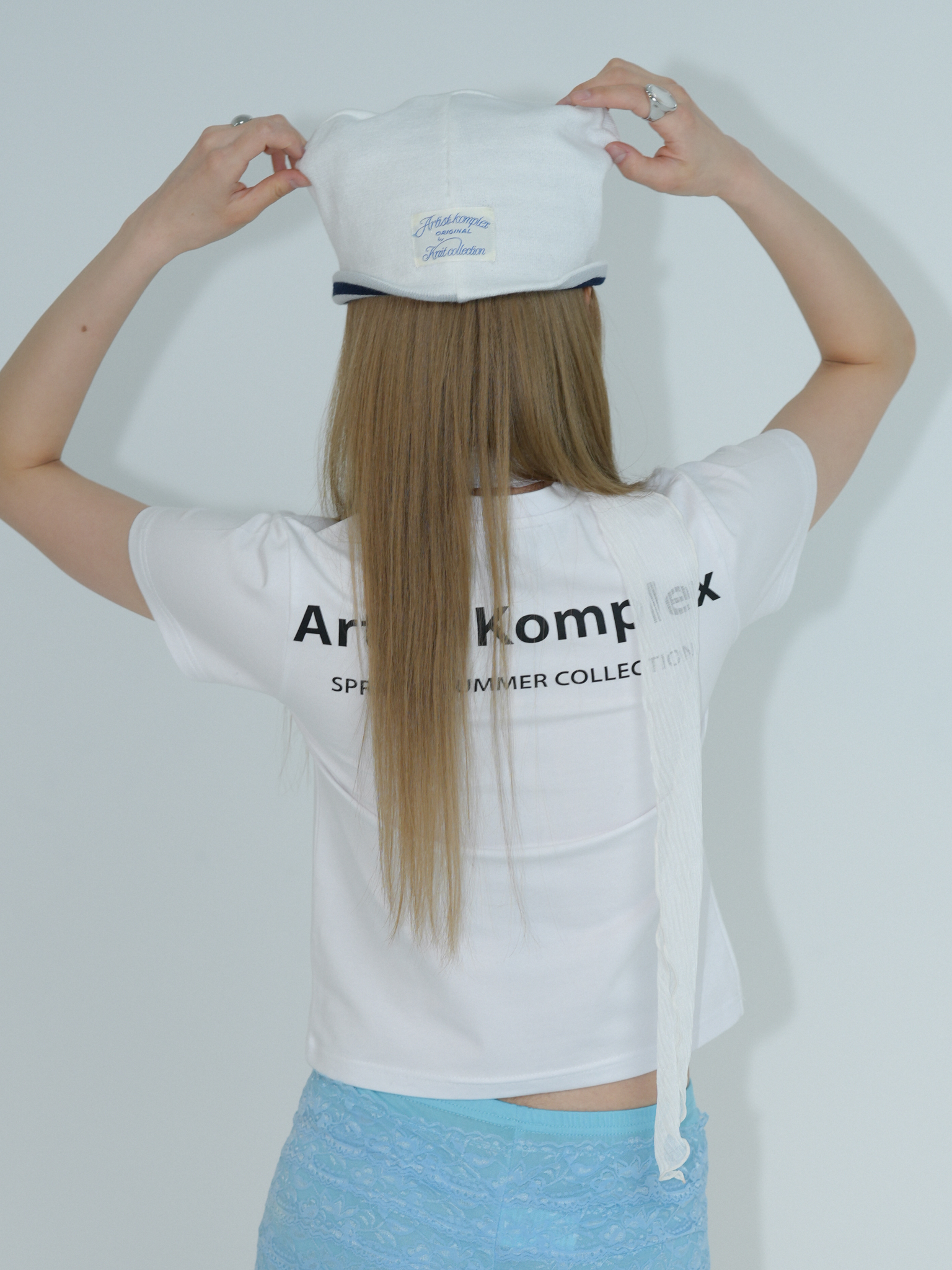 ARTIST TWO-WAY HORN BEANIE (IVORY)