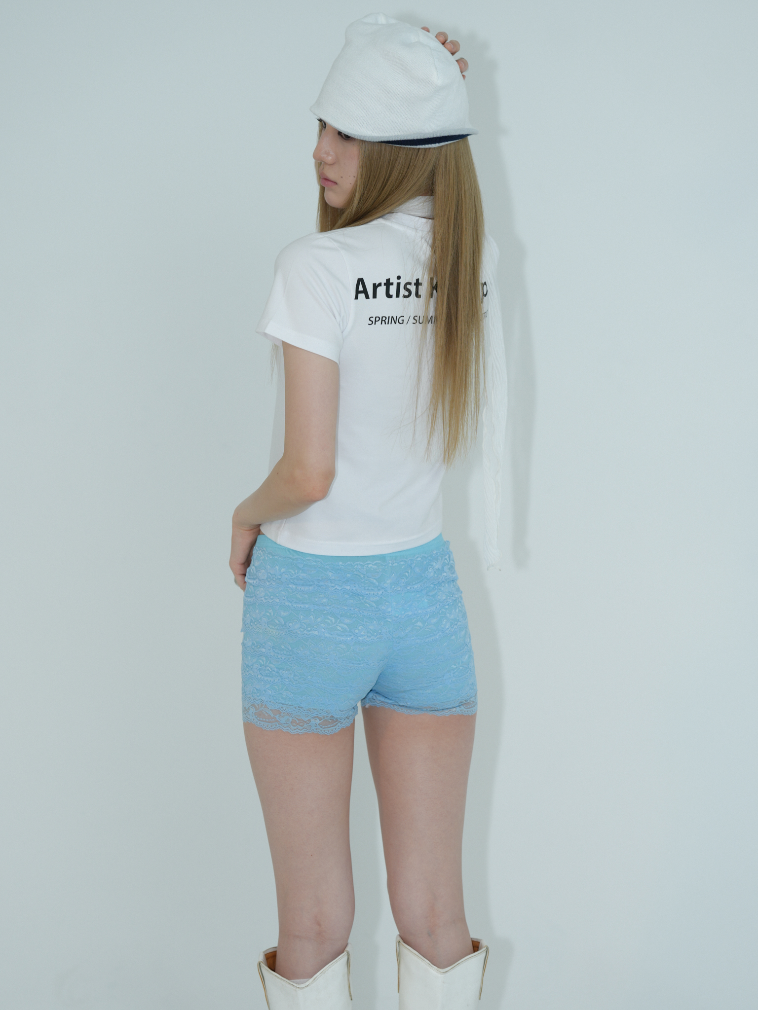 ARTIST SLIM FIT LOGO T-SHIRT (WHITE)