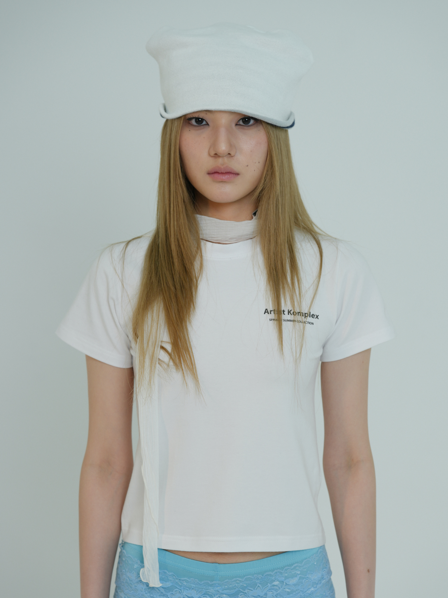 ARTIST TWO-WAY HORN BEANIE (IVORY)