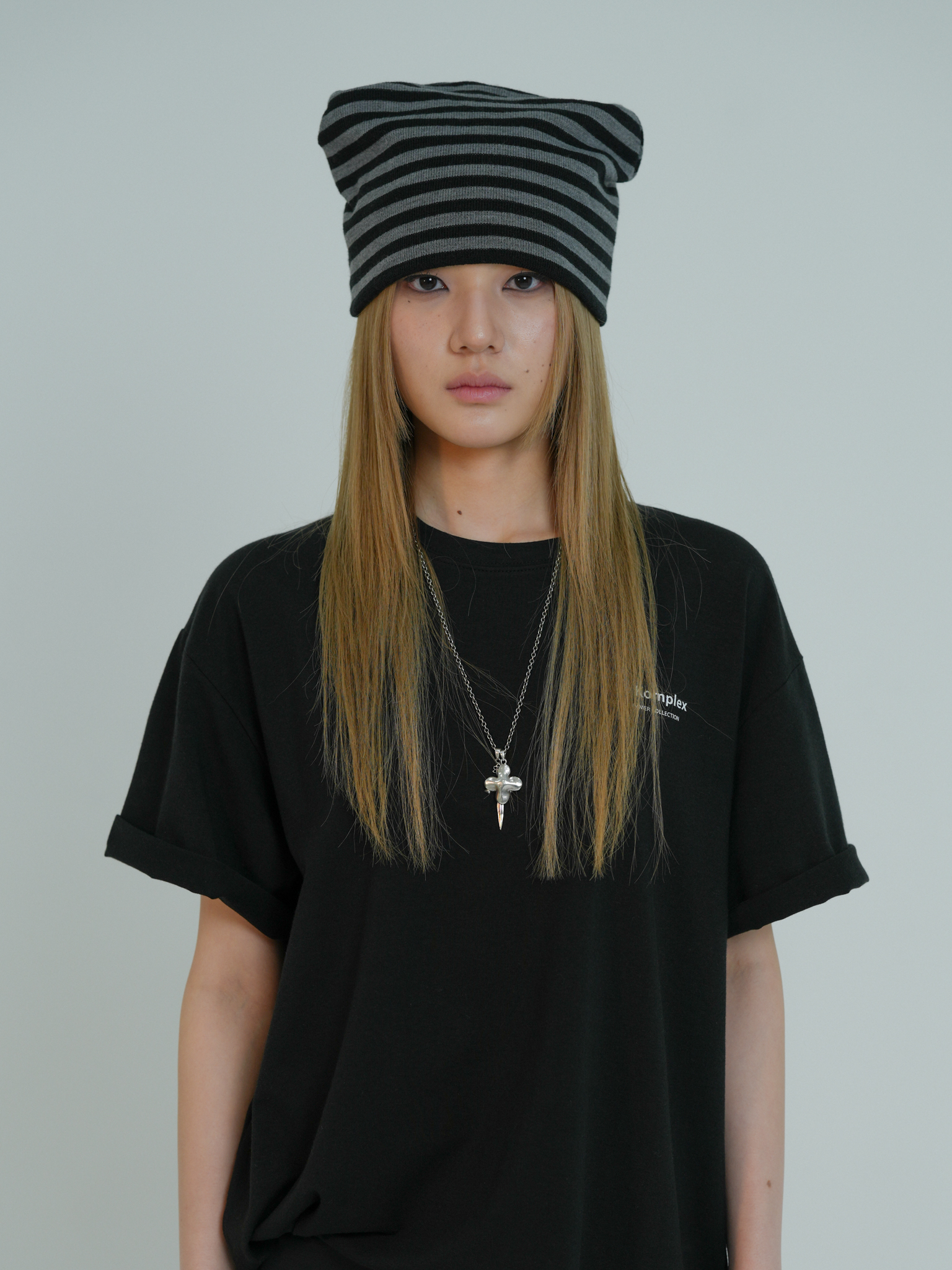 ARTIST TWO-WAY HORN BEANIE (BLACK)