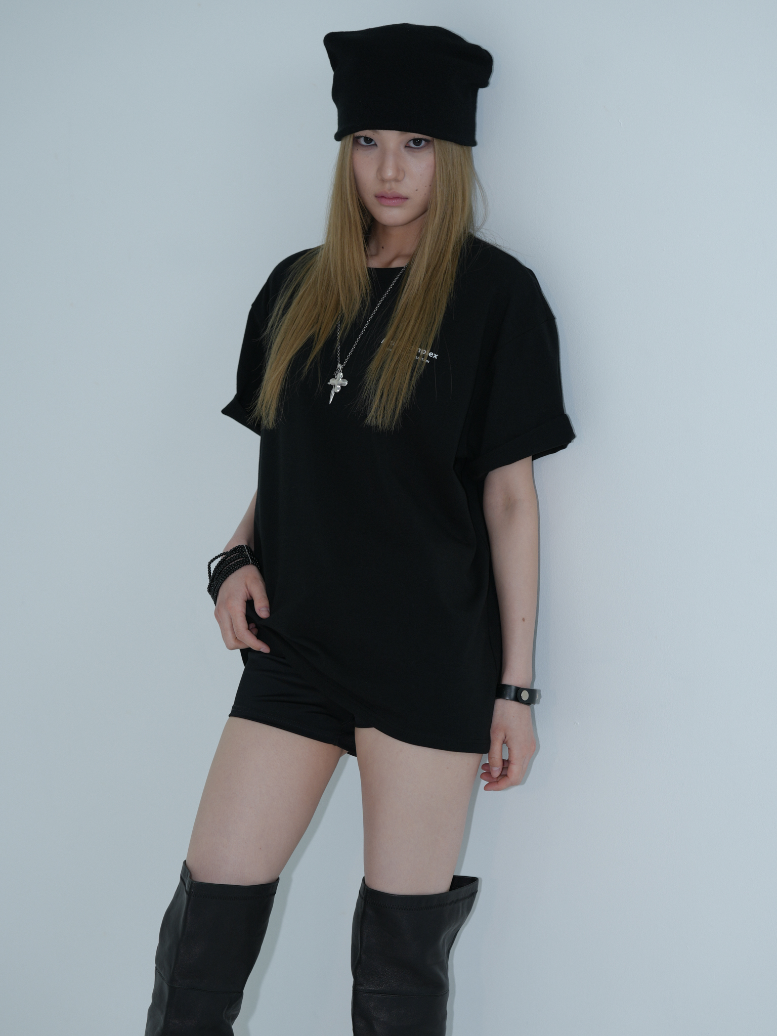 ARTIST TWO-WAY HORN BEANIE (BLACK)