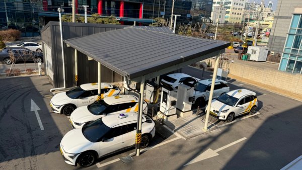 ▲경기도 안양시 소재 피트인 영업용 전기차 충전소. ⓒ피트인 업체 이미지 캡쳐