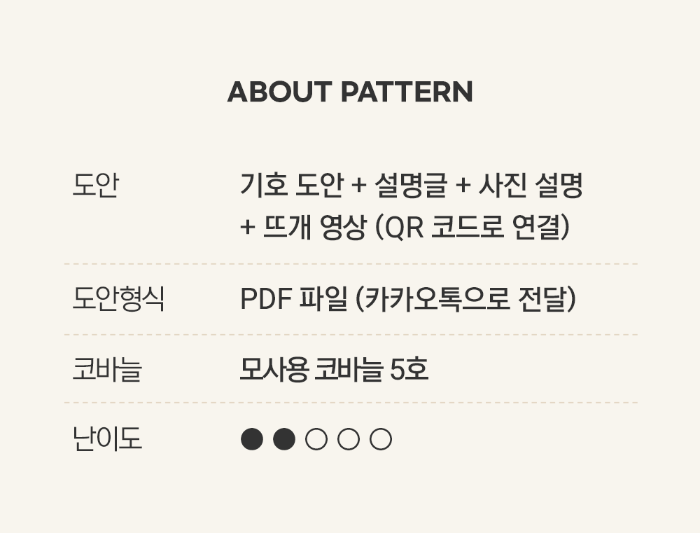 [PDF 도안] 냥젤리 뜨개 뜨개질 키링 코바늘 인형 뜨개